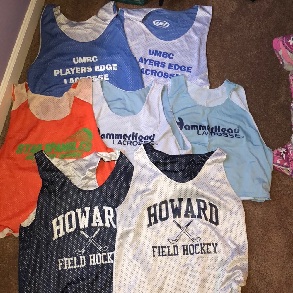 Lacrosse and field hockey pinnies
